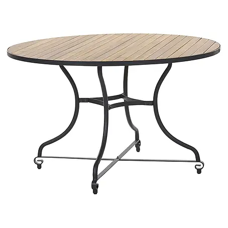 Esstisch LASCARI in Braun/Schwarz - (W) 120 x (H) 74 x (L) 120 cm