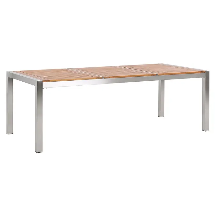 Esstisch GROSSETO in Braun/Silber - (W) 100 x (H) 74 x - L