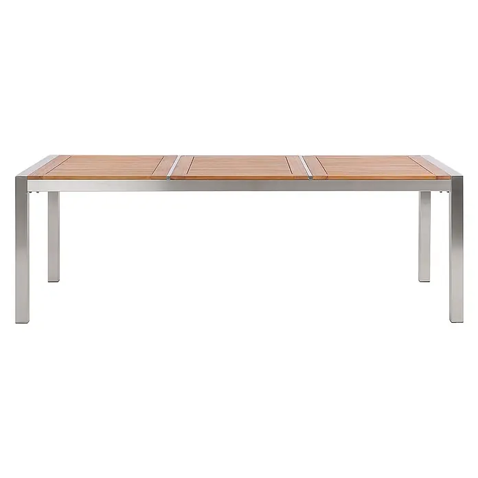 Esstisch GROSSETO in Braun/Silber - (W) 100 x (H) 74 x - L
