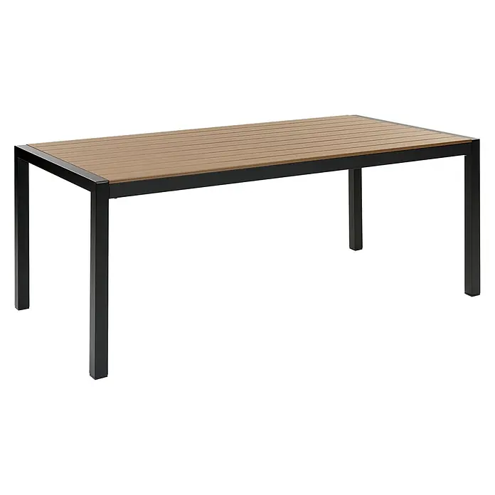 Esstisch VERNIO in Braun/Schwarz - (W) 90 x (H) 76 x - L