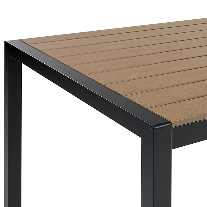 Esstisch VERNIO in Braun/Schwarz - (W) 90 x (H) 76 x - L