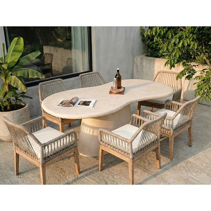 Esszimmertisch SPOLETO in Beige - (W) 110 x (H) 76 x - L