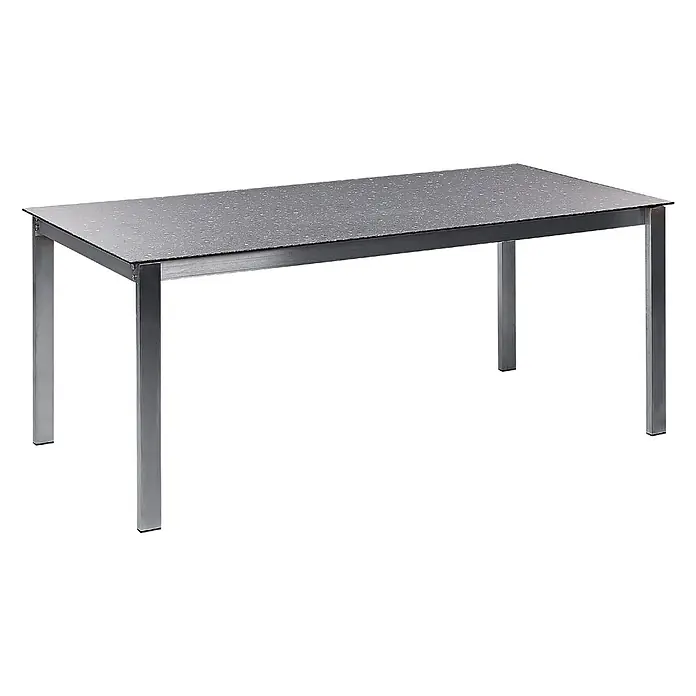 Esstisch COSOLETO in Schwarz/Silber - (W) 90 x (H) 75 x - L