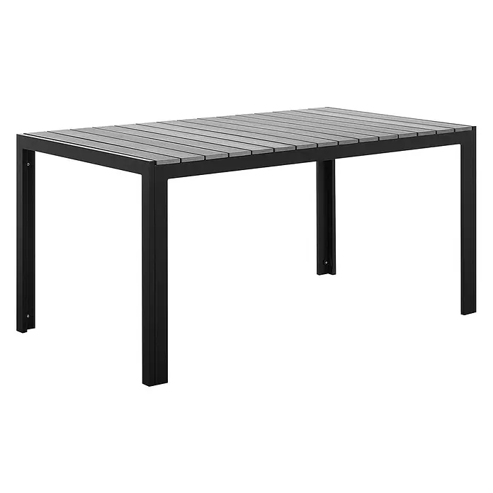 Esstisch COMO in Grau/Schwarz - (W) 90 x (H) 74 x - L