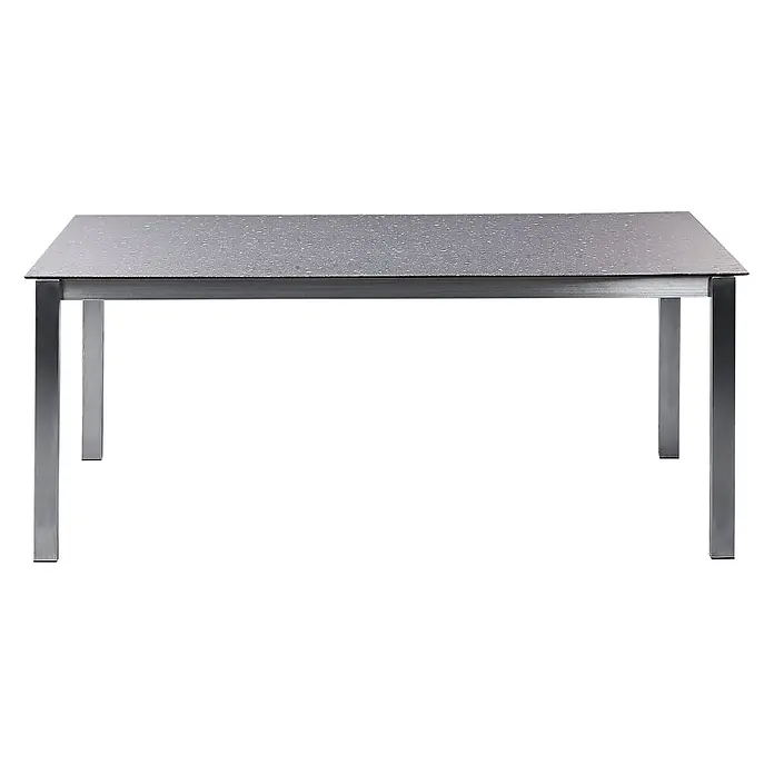 Esstisch COSOLETO in Schwarz/Silber - (W) 90 x (H) 75 x - L