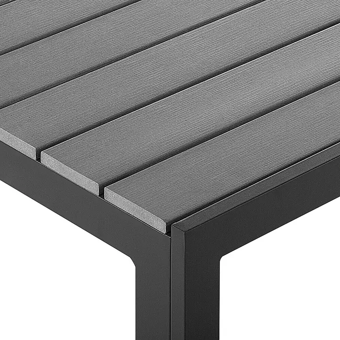 Esstisch COMO in Grau/Schwarz - (W) 90 x (H) 74 x - L