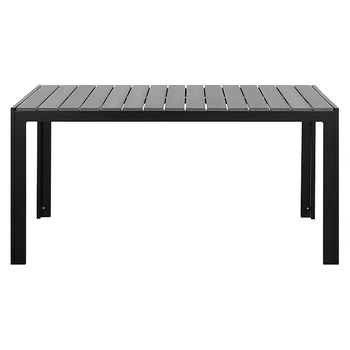 Esstisch COMO in Grau/Schwarz - (W) 90 x (H) 74 x - L