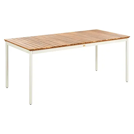 Esstisch CORRICELLA in Braun/Weiß - (W) 90 x (H) 75 x (L) 180 cm