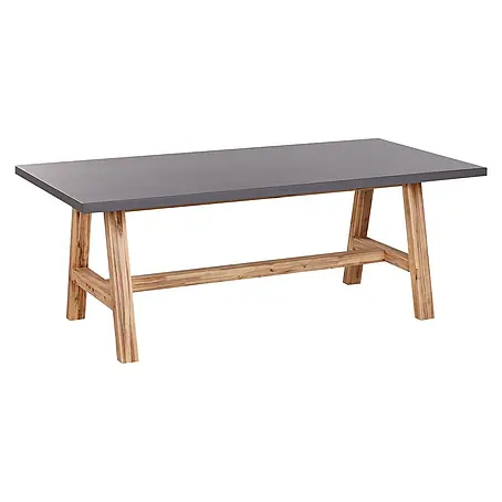 Esstisch TONNARE in Grau/Braun - (W) 100 x (H) 75 x (L) 200 cm