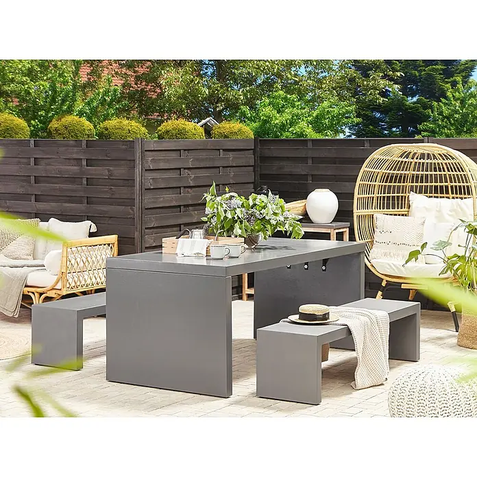 Esstisch TARANTO in Grau - (W) 90 x (H) 78 x - L