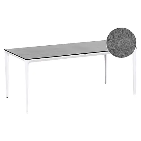 Esstisch SOVARETO in Grau - (W) 90 x (H) 75 x (L) 180 cm