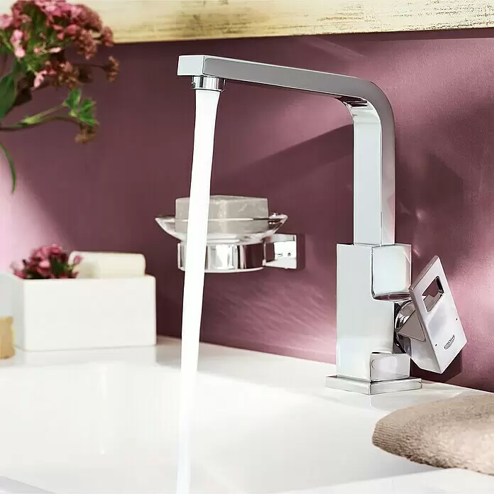 Grohe Eurocube Waschtischarmatur - Chrom, Glänzend, Schwenkbar - Stimmungsaufnahme