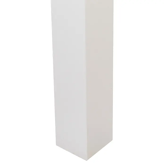 Esstisch PRATO in Beige/Weiß - (W) 95 x (H) 74 x - L - Ein weißer, texturierter rechteckiger Block, möglicherweise aus Schaumstoff.