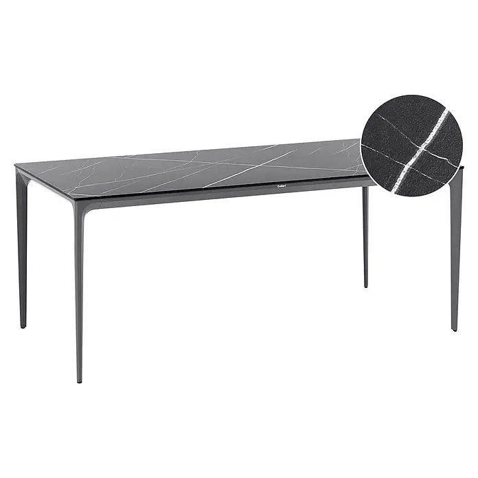 Esstisch SOVARETO in Schwarz/Grau - (W) 90 x (H) 75 x - L