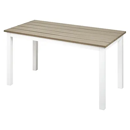 Esstisch MESSINA in Braun/Weiß - (W) 52 x (H) 50 x (L) 100 cm