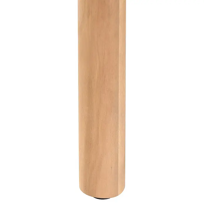 Esstisch MANADO in Braun - (W) 100 x (H) 76 x - L - Helles braunes Holzmöbelfuß mit abgeschrägten Kanten und dunklem Fuß.