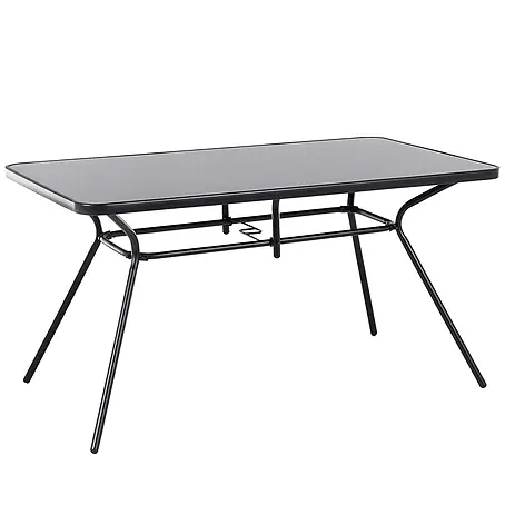 Esstisch LIVO in Schwarz - (W) 80 x (H) 73 x (L) 140 cm