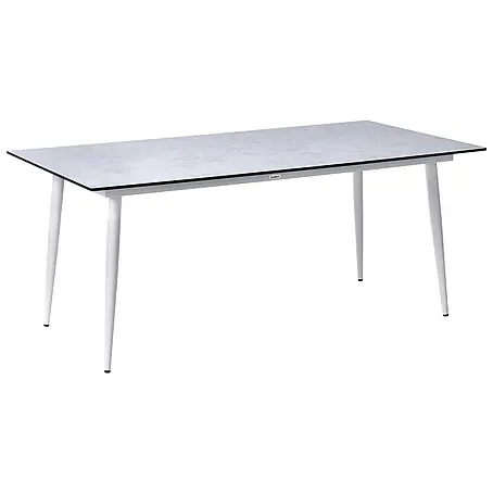 Esstisch TOLENTINO in Grau/Weiß - (W) 90 x (H) 75 x (L) 180 cm