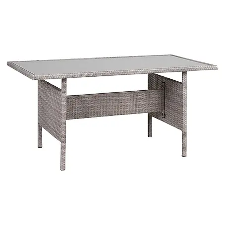 Esstisch VITERBO in Grau - (W) 80 x (H) 74 x (L) 145 cm