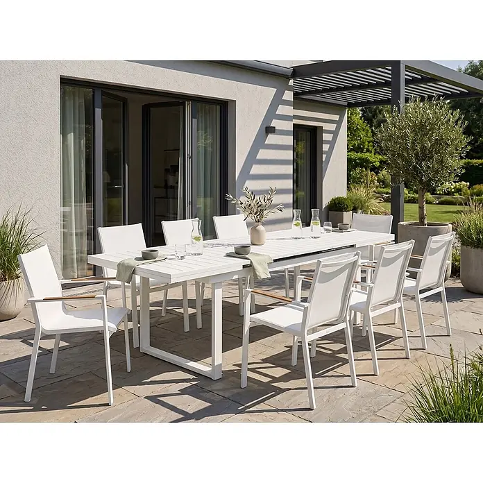 Esstisch VALCANETTO in Weiß - (W) 90 x (H) 84 x - L
