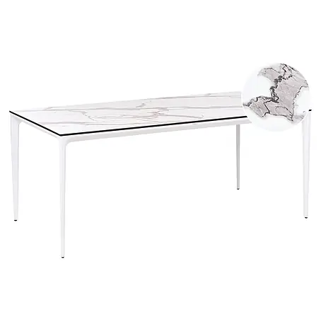 Esstisch SOVARETO in Weiß - (W) 90 x (H) 75 x (L) 180 cm