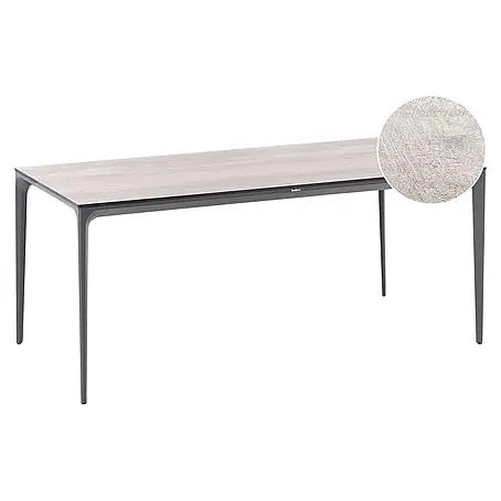 Esstisch SOVARETO in Grau - (W) 90 x (H) 75 x (L) 180 cm