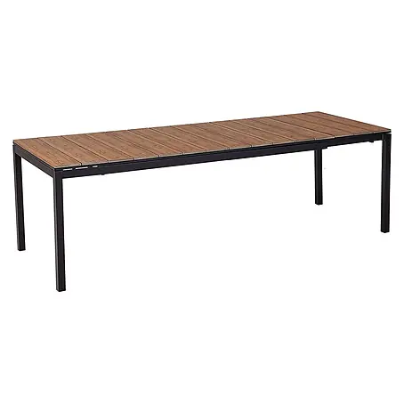 Esstisch TOFANE in Braun/Schwarz - (W) 90 x (H) 77 x (L) 198 cm