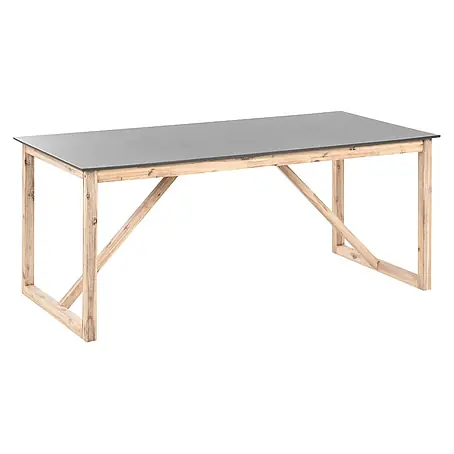 Esstisch NOTTERI in Grau/Braun - (W) 90 x (H) 75 x (L) 180 cm