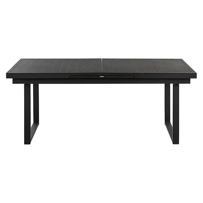 9-tlg Gartentisch Set VALCANETTO/BUSSETO in Schwarz/Grau - 