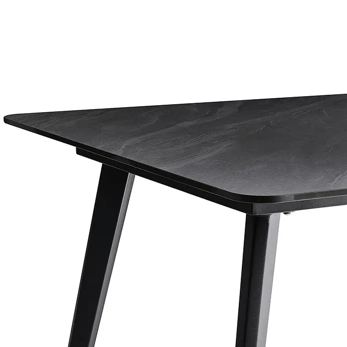 Esstisch RODALLO in Schwarz - (W) 90 x (H) 75 x - L