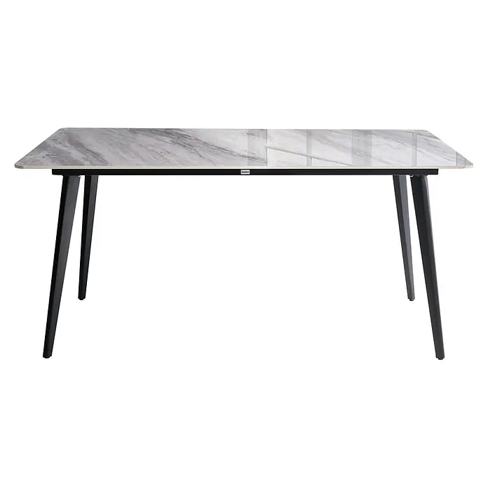 Esstisch RODALLO in Grau/Schwarz - (W) 90 x (H) 75 x - L