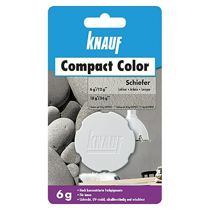 Knauf Putz-Abtönfarbe Compact Color (Schiefer, 6 g)