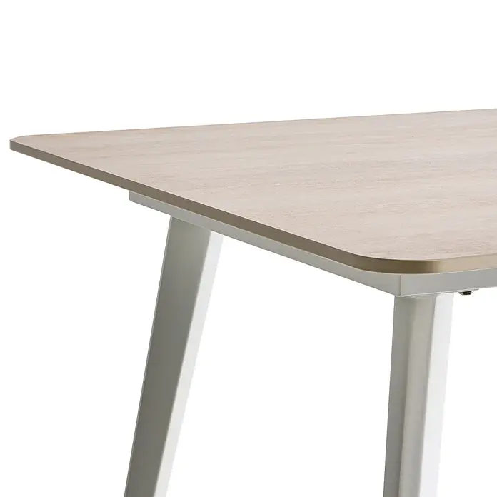 Esstisch RODALLO in Beige/Weiß - (W) 90 x (H) 75 x - L