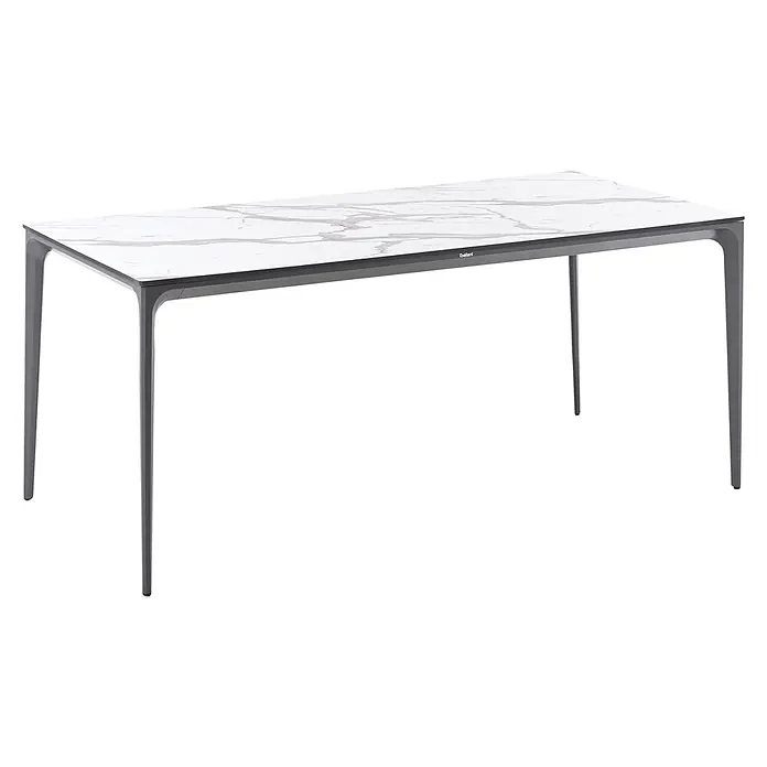 Esstisch SOVARETO in Weiß/Grau - (W) 90 x (H) 75 x - L