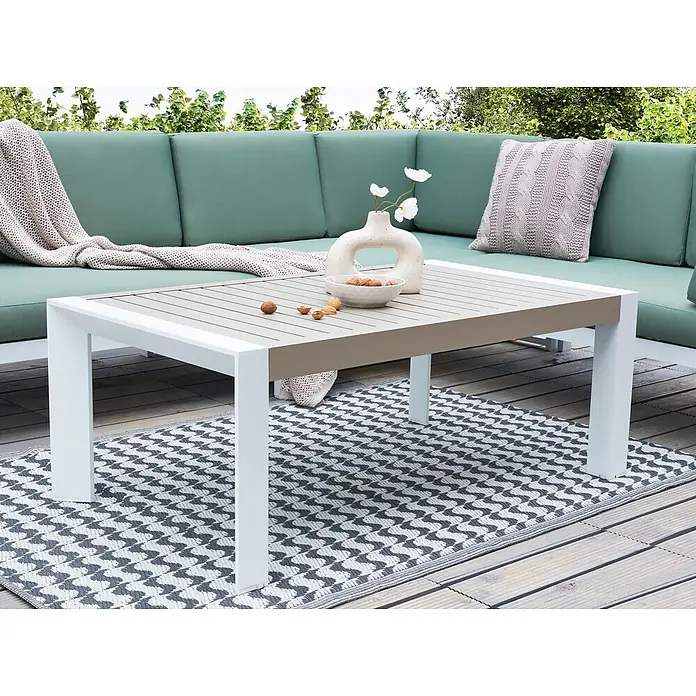 Esstisch CASTELLA in Beige/Weiß - (W) 70 x (H) 45 x - L
