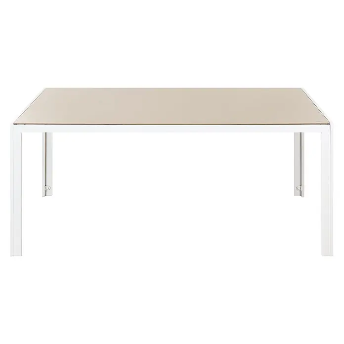 7-tlg Gartentisch Set CATANIA in Beige/Weiß - 