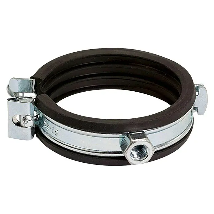 Admiral Click-Rohrschellen-Set - Durchmesser: 62 mm - 65 mm, 2 Stk. - Rohrschelle mit Gummieinlage zur Befestigung von Rohren und Leitungen. Robuste Konstruktion für sicheren Halt.