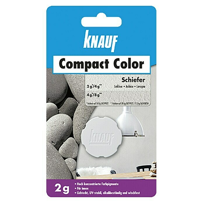 Knauf Putz-Abtönfarbe Compact Color (Schiefer, 2 g)