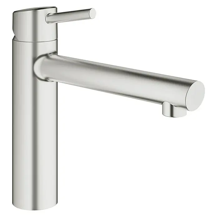 Grohe Concetto Spültischarmatur - Edelstahl, Matt - Elegante, gebürstete Armatur mit minimalistischem Design und klaren Linien für moderne Badezimmer. Hochwertige Verarbeitung für langanhaltende Nutzung.