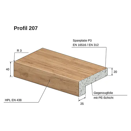 Krono Original Fensterbank Profil 207