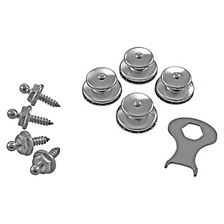 Set knoppen (Lengte schroefdraad: 16 mm, 4,2 mm, Roestvrij staal)