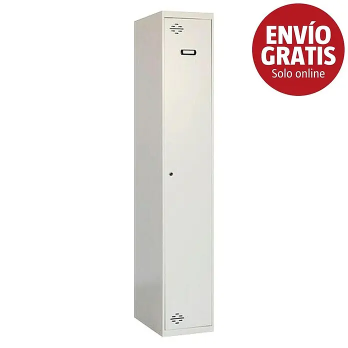 Simonrack Simonlocker Taquilla Single Incial Desmontada - L x An x Al: 30 x 50 x 180 cm, Gris/Gris - Imagen de campaña
