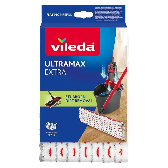 Vileda Ultramat Mikrofaser-Wischbezüge - Mikrofaser - Vorderansicht