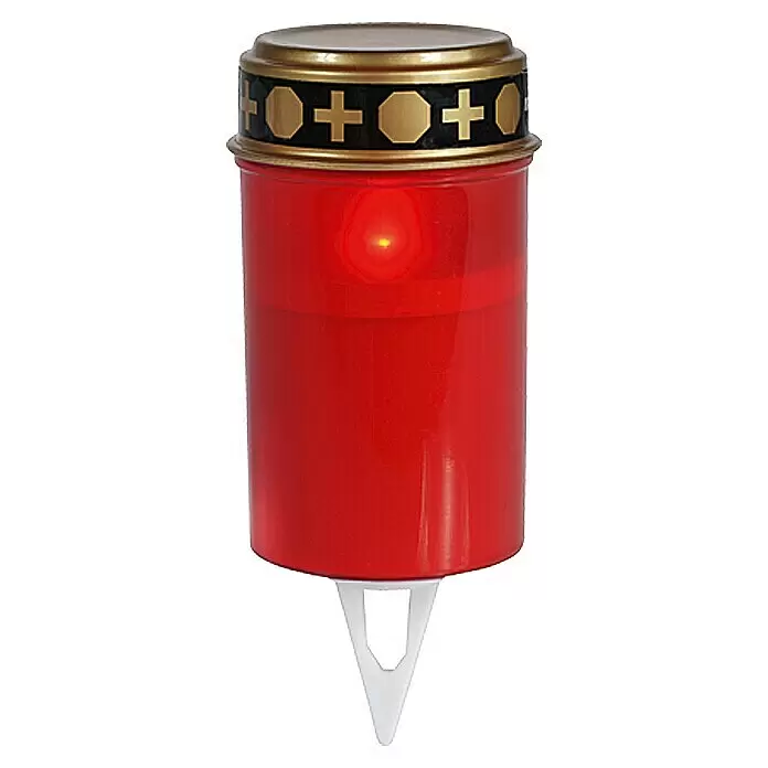 Flower Power LED-Grablampe Spina - Ø x H: 7 x 13 cm, Rot