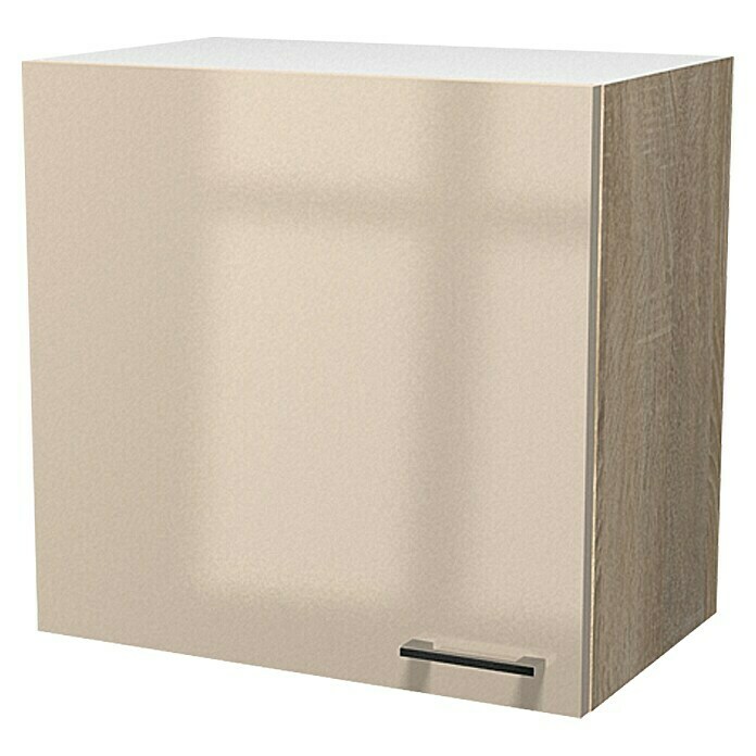 Flex-Well Palma Hängeschrank (32 x 60 x 54 cm, Dekor Front: Kaschmir Glanz, Dekor Korpus: Sonoma Eiche (außen))