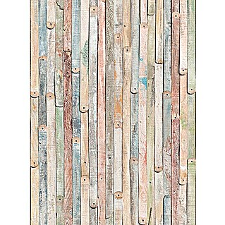 Komar Imagine Edition 3 - Stories Fototapete Shabby Chic Vintage Wood (4 -tlg., B x H: 184 x 254 cm, Papier)