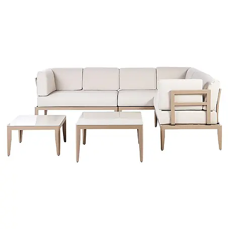 5-tlg Lounge Set RIMA in Beige linksseitig