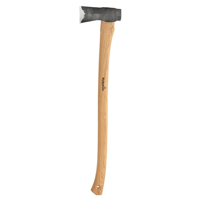 Hultafors KVILLINGE Spaltaxt -  - Hultafors Axt mit dunklem Metallkopf und hellem Holzstiel, mit Markenlogo und "Made in Sweden" Prägung.