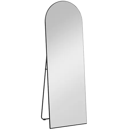 SONNENH Standspiegel, Glas, 50 x 3.6 cm, Schwarz