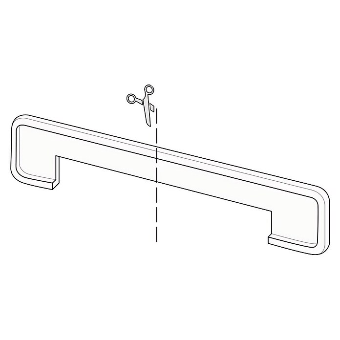 Krono Original Abschlussprofil Profil 200 (Weiß, L x B: 600 x 40 mm, Holzwerkstoff) | BAUHAUS